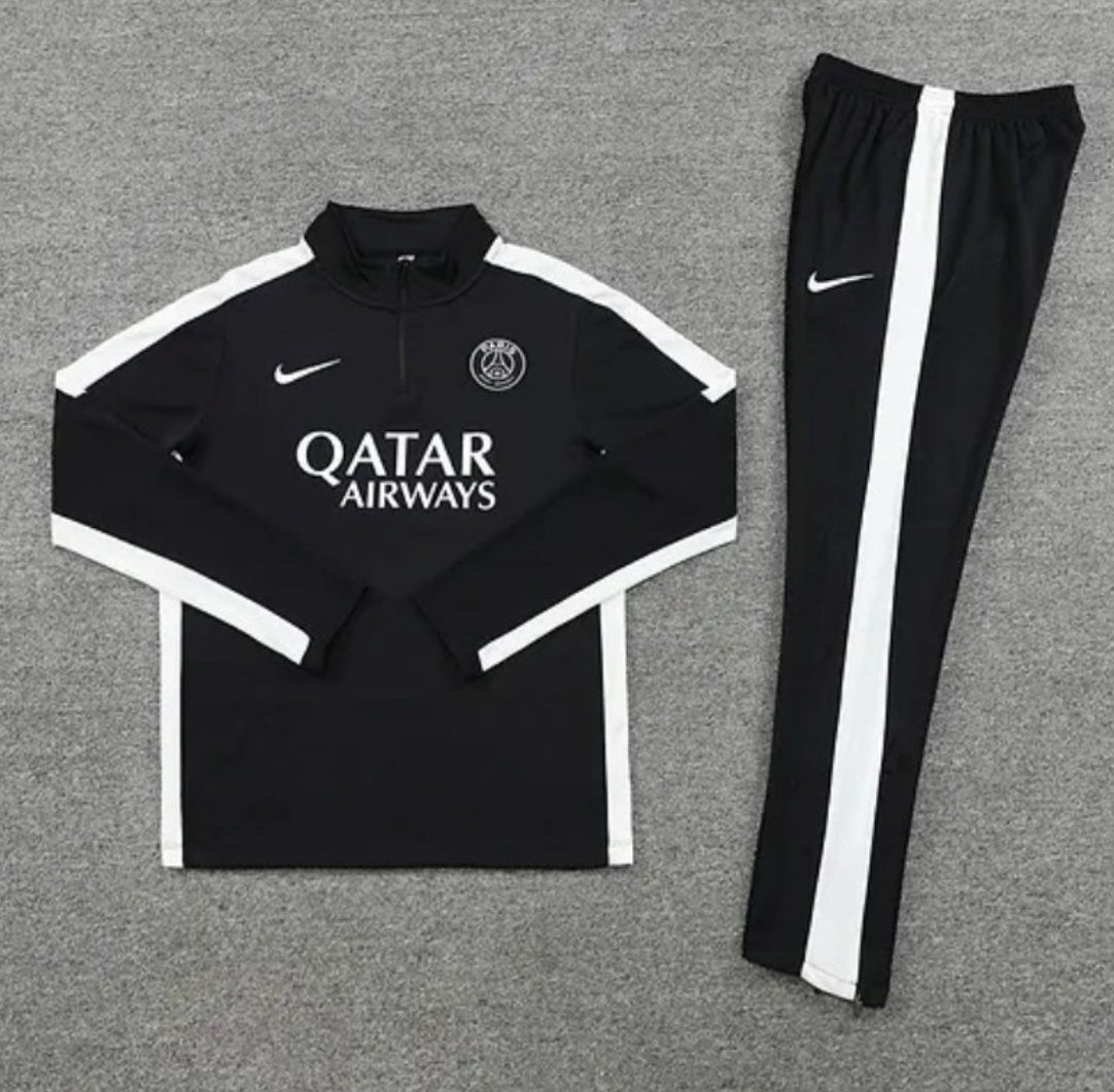 Black / White (Striped) - Paris Tracksuit