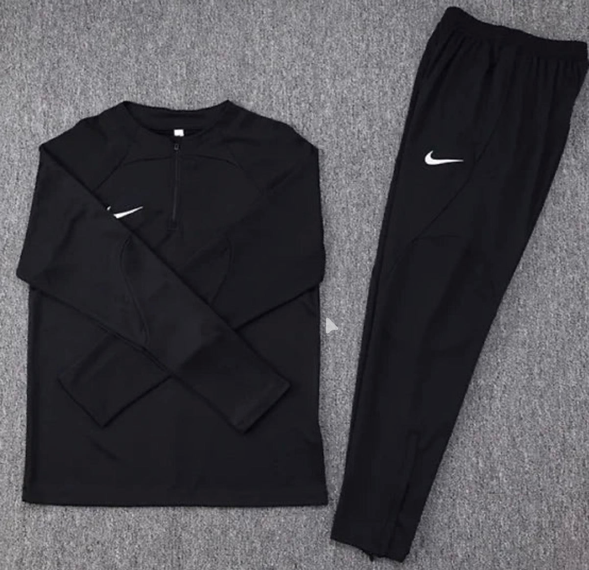 Dri-Fit Tracksuit 1/4 Zip Tracksuit - Triple Black